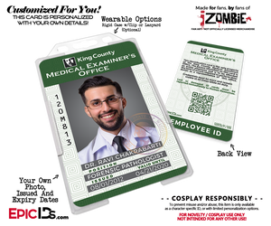 King County Medical Examiners Office 'iZombie' Cosplay Employee ID [Photo Personalized] - Epic IDs