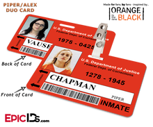 Litchfield Penitentiary 'OITNB' Inmate Wearable ID Badge -  Piper & Alex Reversible Duo ID