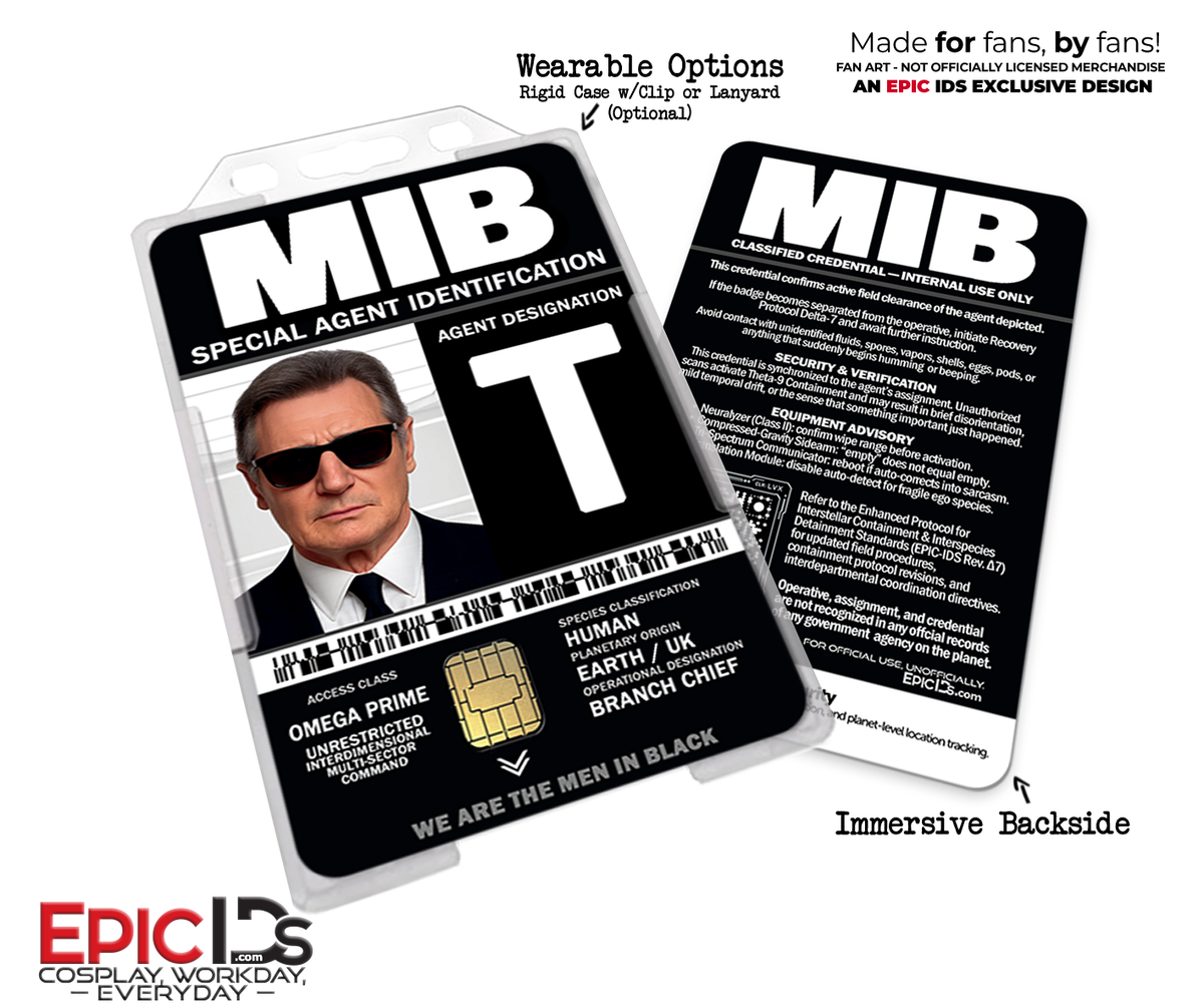 Agent T (High T) Special Agent/Branch Chief ID Badge – Men in Black International — Cosplay Prop
