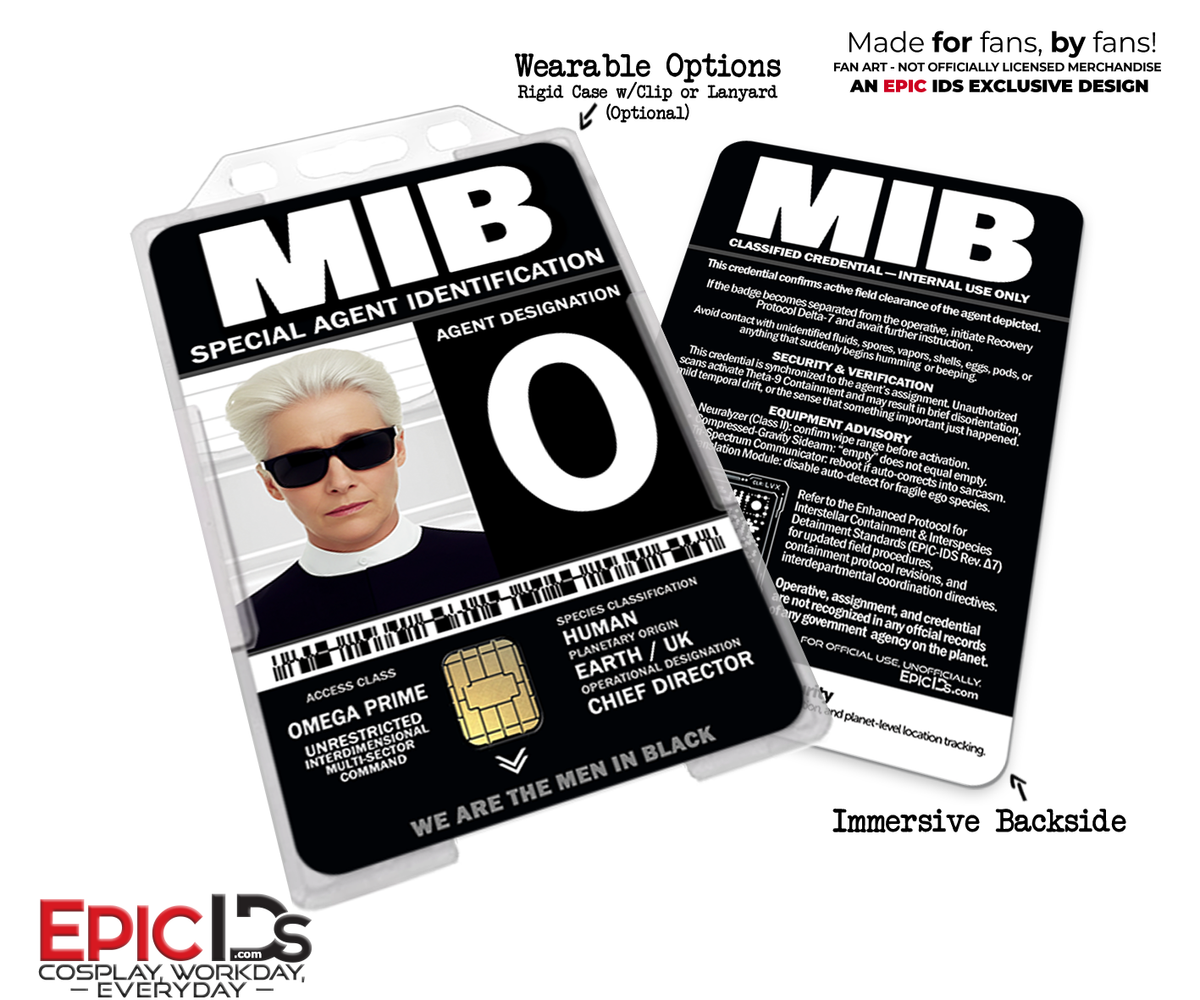 Agent O Special Agent/Chief Director ID Badge – Men in Black International — Cosplay Prop