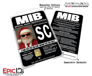 Agent SC (Santa Claus) Legendary Agent ID Badge — Men in Black — Crossover Cosplay