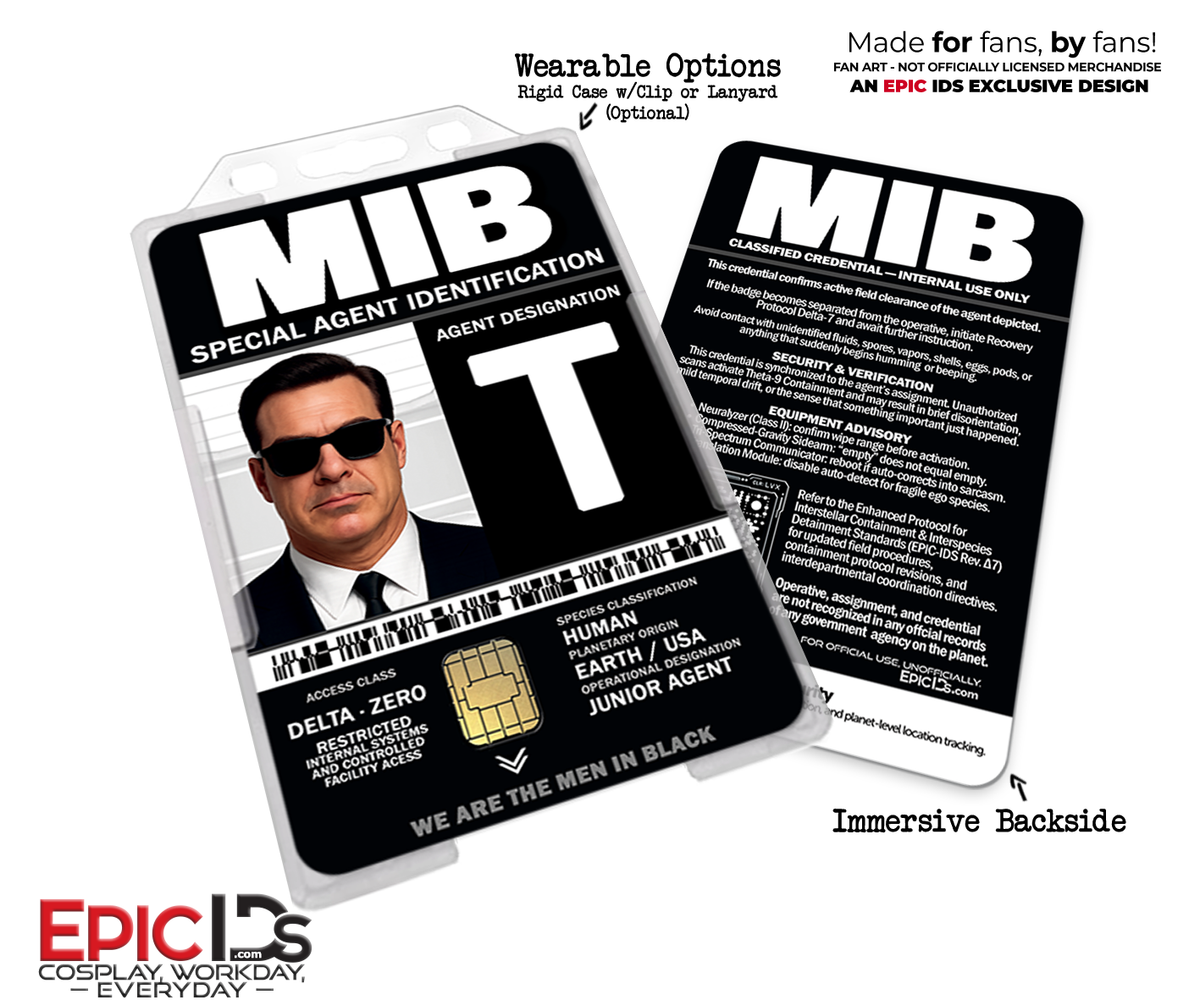 Agent T Special Agent ID Badge – Men in Black II — Cosplay Prop