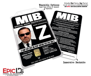 Agent Z (Zed) Special Agent/Chief Director ID Badge — Men in Black — Cosplay Prop