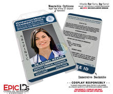 Laurel Weaver Medical Examiner ID Badge – Men in Black – Cosplay Prop