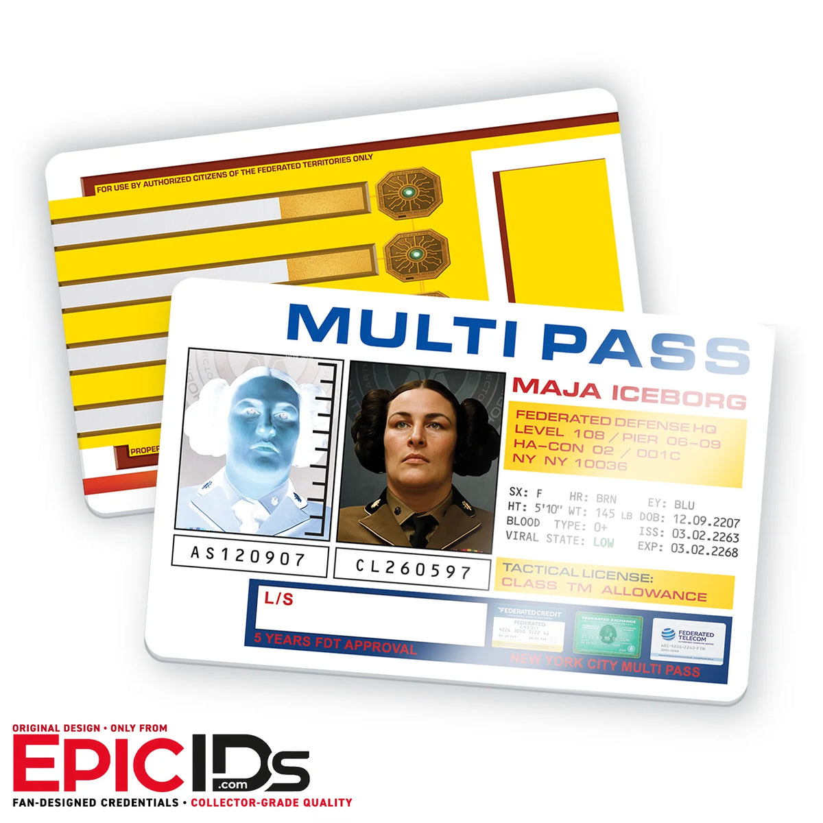 Major Iceborg ID Badge – The Fifth Element | EpicIDs
