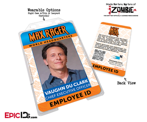 Max Rager 'iZombie' Cosplay Employee ID Name Badge [TV Characters] - Epic IDs