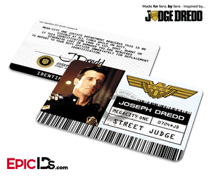 Judge Dredd (1995) Mega-City One ID Badge – Joseph Dredd Cosplay Prop