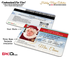 Mrs. Claus Official Sleigh License — Photo Personalized