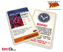 Mutant Registration Act 'X-Men' Classic Comic Identification Card - Erik Legnsherr/ Magneto