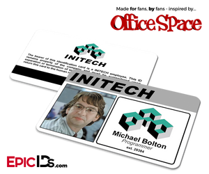 Office Space Inspired Initech Employee ID / Name Badge - Michael Bolton - Epic IDs