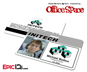 Office Space Inspired Initech Employee ID / Name Badge - Michael Bolton - Epic IDs