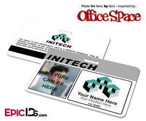 Office Space Inspired Initech Employee ID / Name Badge - [Photo Personalized] - Epic IDs