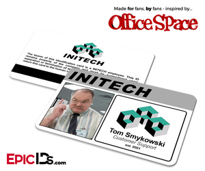 Office Space Inspired Initech Employee ID / Name Badge - Tom Smykowski - Epic IDs