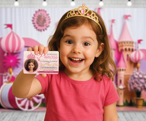 Whimsical Fairy Tale Storybook Certified Princess Royal ID Card — Photo Personalized