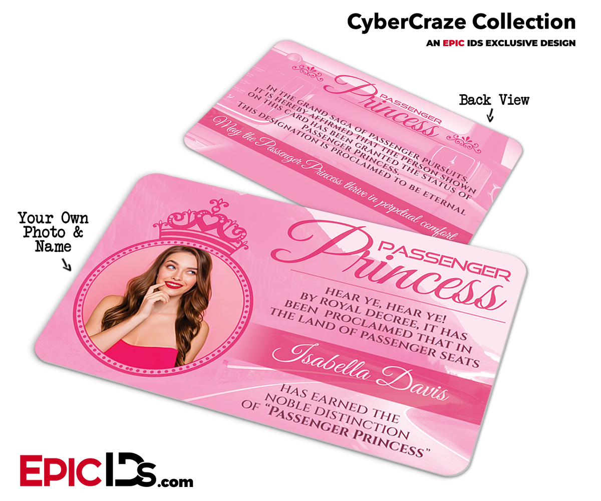 Passenger Princess ID Card [Photo Personalized] - Epic IDs