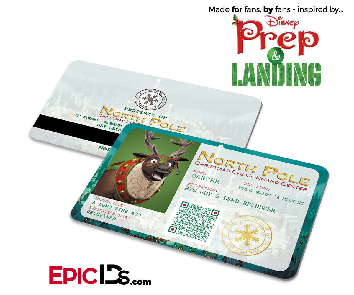 Prep and Landing Inspired &quot;Dancer&quot; Sleigh Reindeer ID - Epic IDs