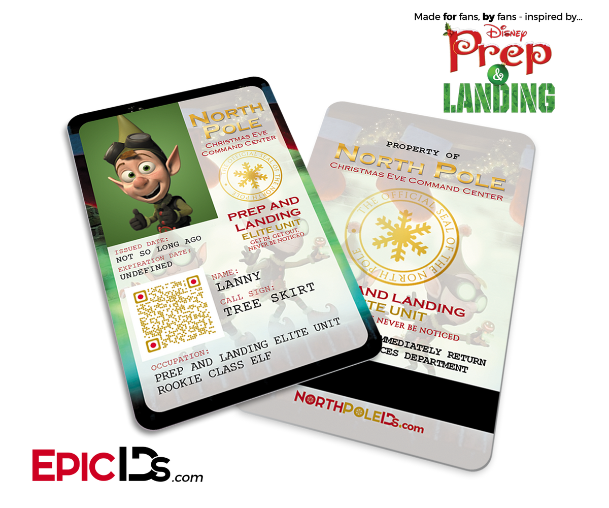Prep and Landing Inspired &quot;Lanny&quot; Elite Unit ID Badge - Epic IDs