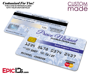 Prince Platinum Crown Card (Novelty Credit Card) — Personalized