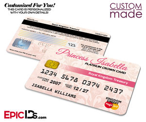 Princess Platinum Crown Card (Novelty Credit Card) — Personalized