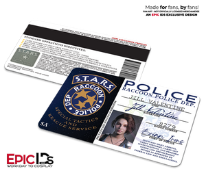 Jill Valentine S.T.A.R.S. ID Badge – Raccoon Police Department – Resident Evil