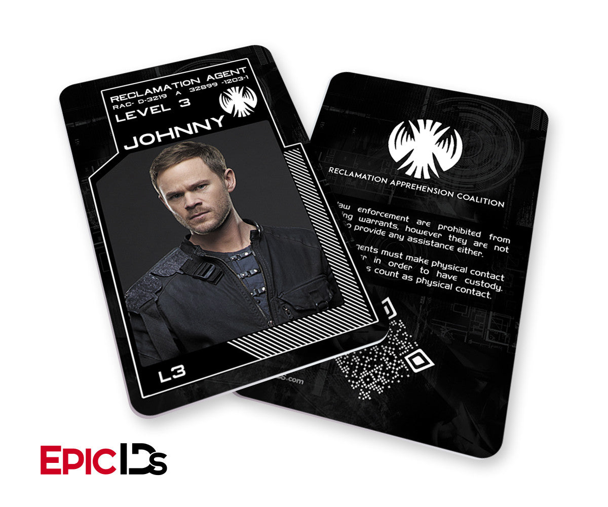 Reclamation Agent Identification &#39;Killjoys&#39; Cosplay Name Badge [TV Characters] - Epic IDs
