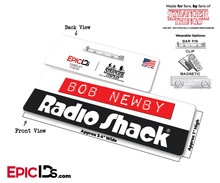 Bob Newby Name Badge - Retro Radio Shack - Stranger Things