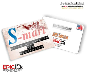 Ash Williams S-Mart Name Badge — Army of Darkness — Cosplay Prop