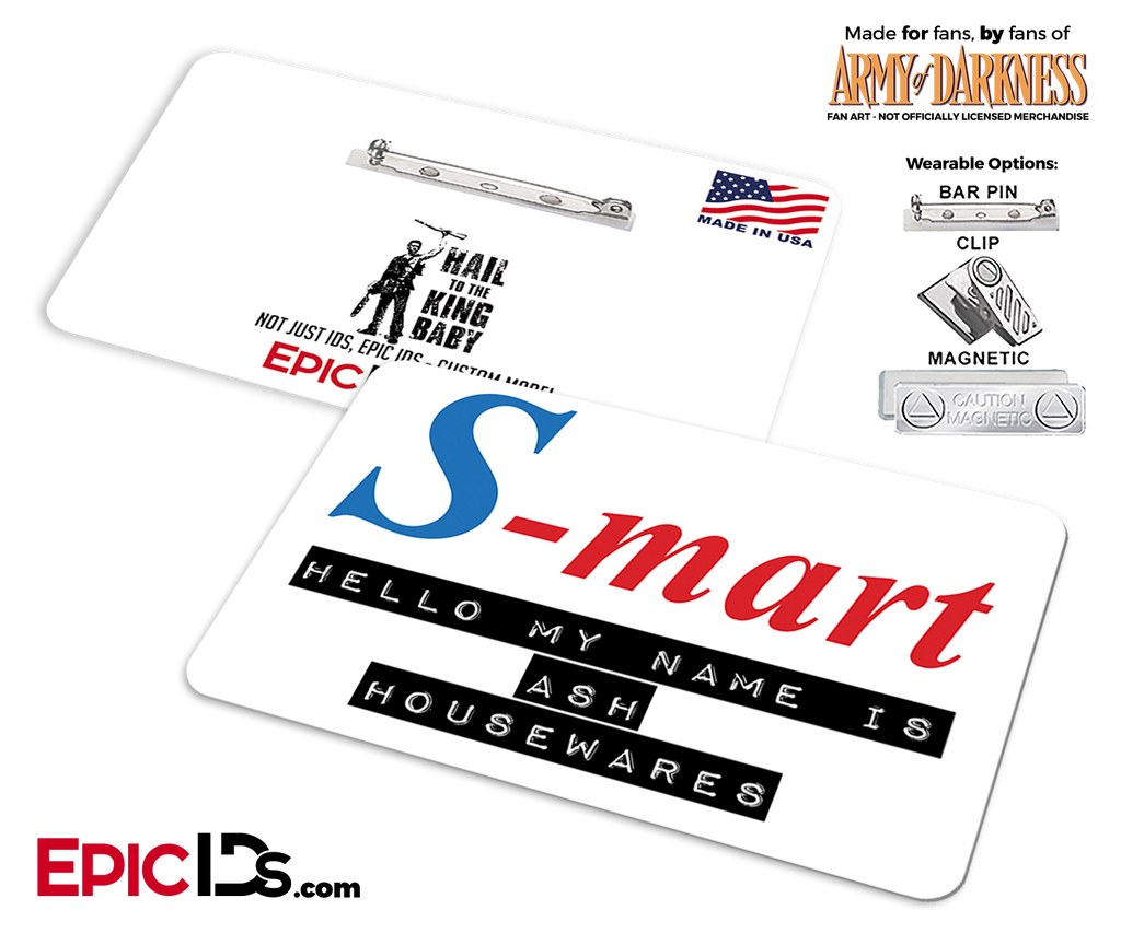 S-Mart Ash Williams 'Army of Darkness' Cosplay Replica Name Badge