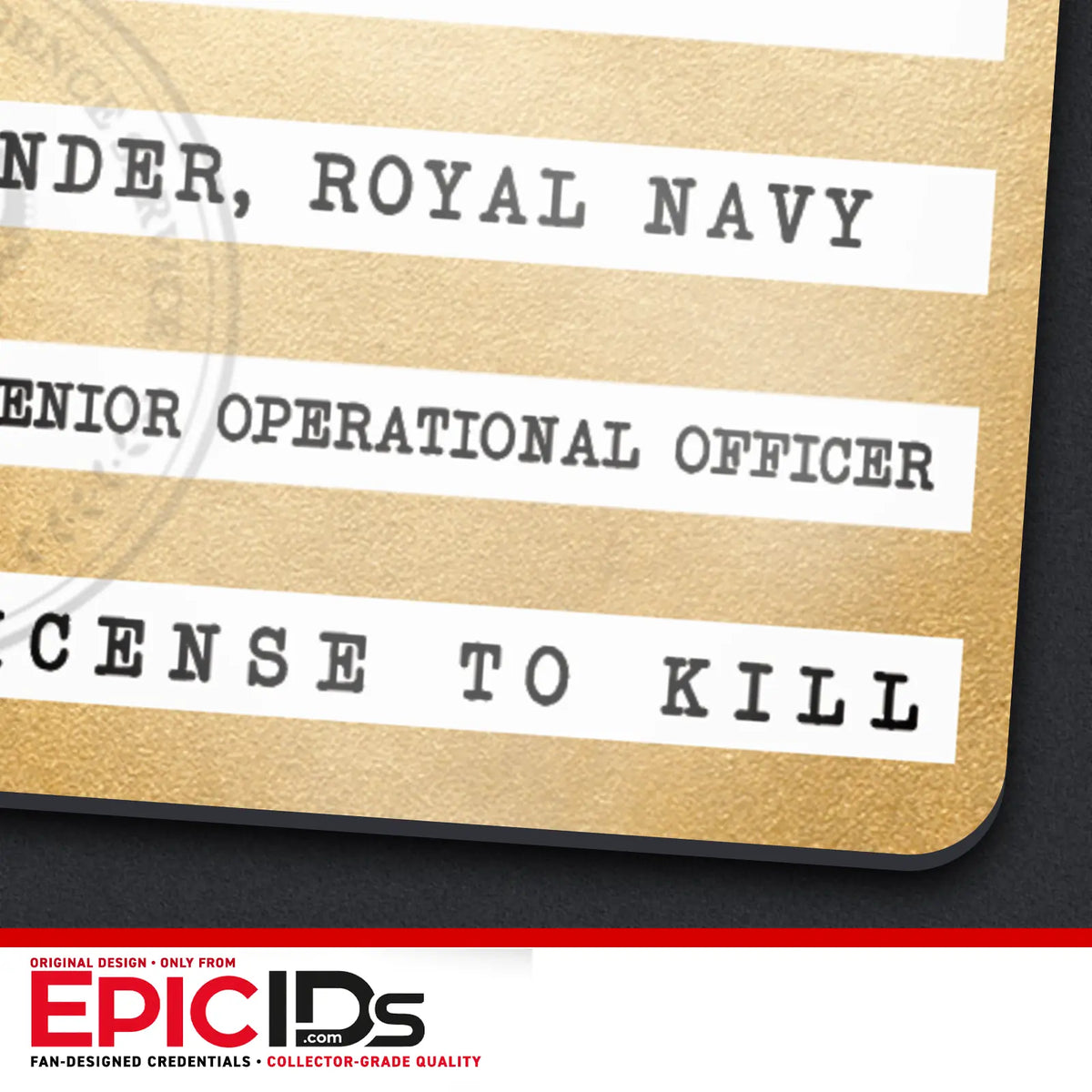 James Bond 007 MI6 Secret Intelligence Service ID | EpicIDs