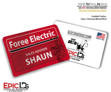 Shaun Distressed Foree Electric Name Badge – Shaun of the Dead — Cosplay Prop