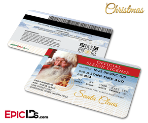 Classic Santa's Official Sleigh License — North Pole ID