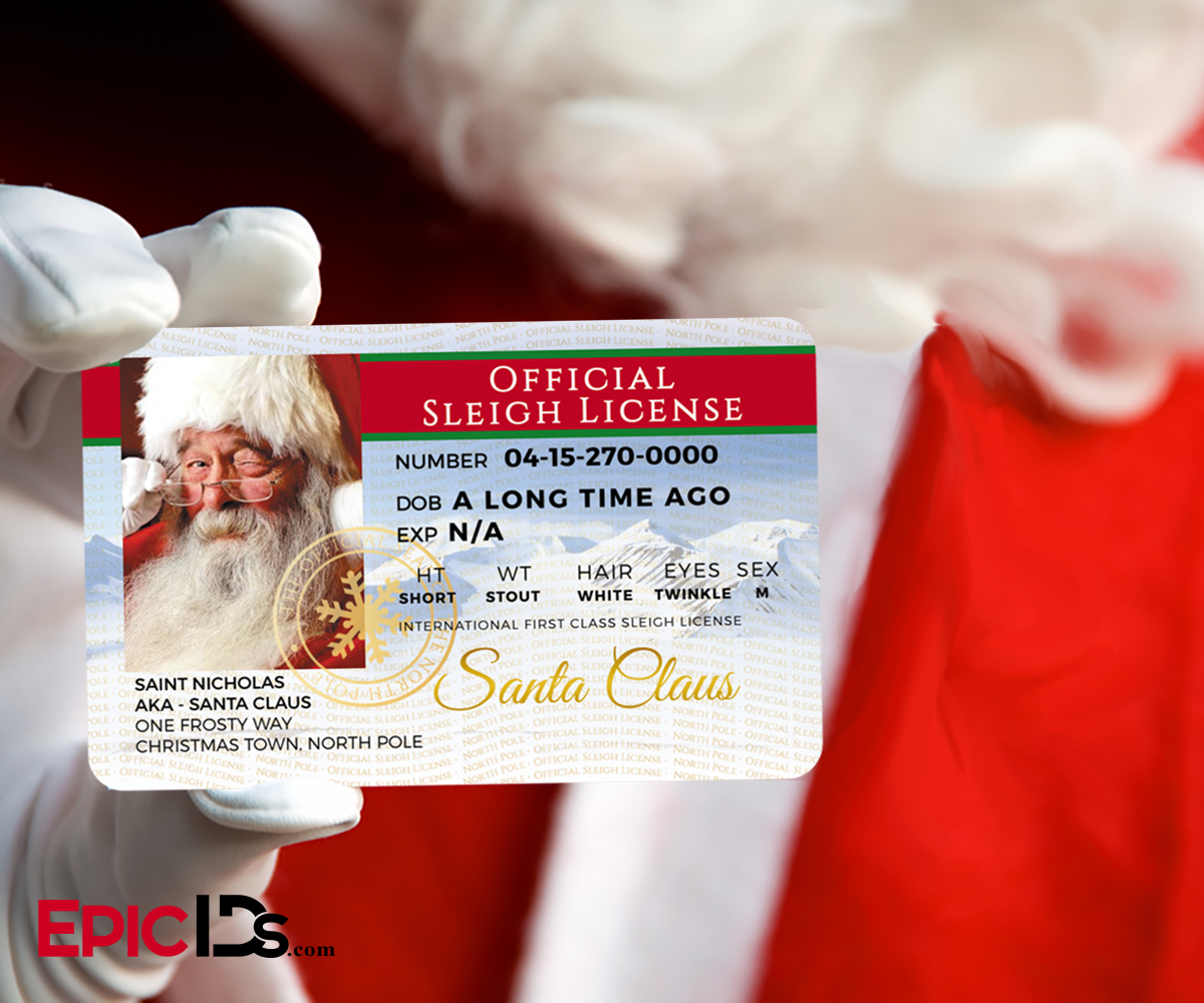 Santa Claus Official Sleigh License - Epic IDs