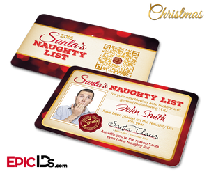 Santa's Naughty List Christmas Card [Photo Personalized]