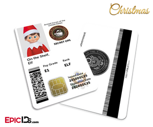 Secret Ops / US Military Santa's Elf ID [Photo Personalized]