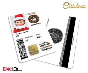 Secret Ops / US Military Santa's Elf ID [Photo Personalized] - Epic IDs