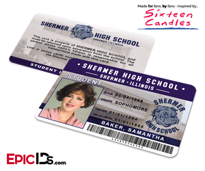 Sixteen Candles Inspired Shermer High School Student ID — Samantha Baker