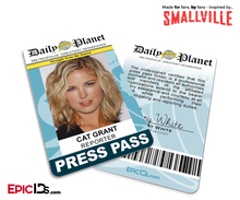 Smallville TV Series Inspired Daily Planet Press Pass — Cat Grant