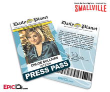 Smallville TV Series Inspired Daily Planet Press Pass — Chloe Sullivan