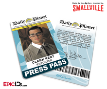 Smallville TV Series Inspired Daily Planet Press Pass — Clark Kent