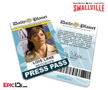 Smallville TV Series Inspired Daily Planet Press Pass — Lois Lane