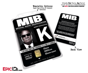 Special Agent 'MIB - Men In Black' Cosplay Name Badge [Movie Characters] - Epic IDs