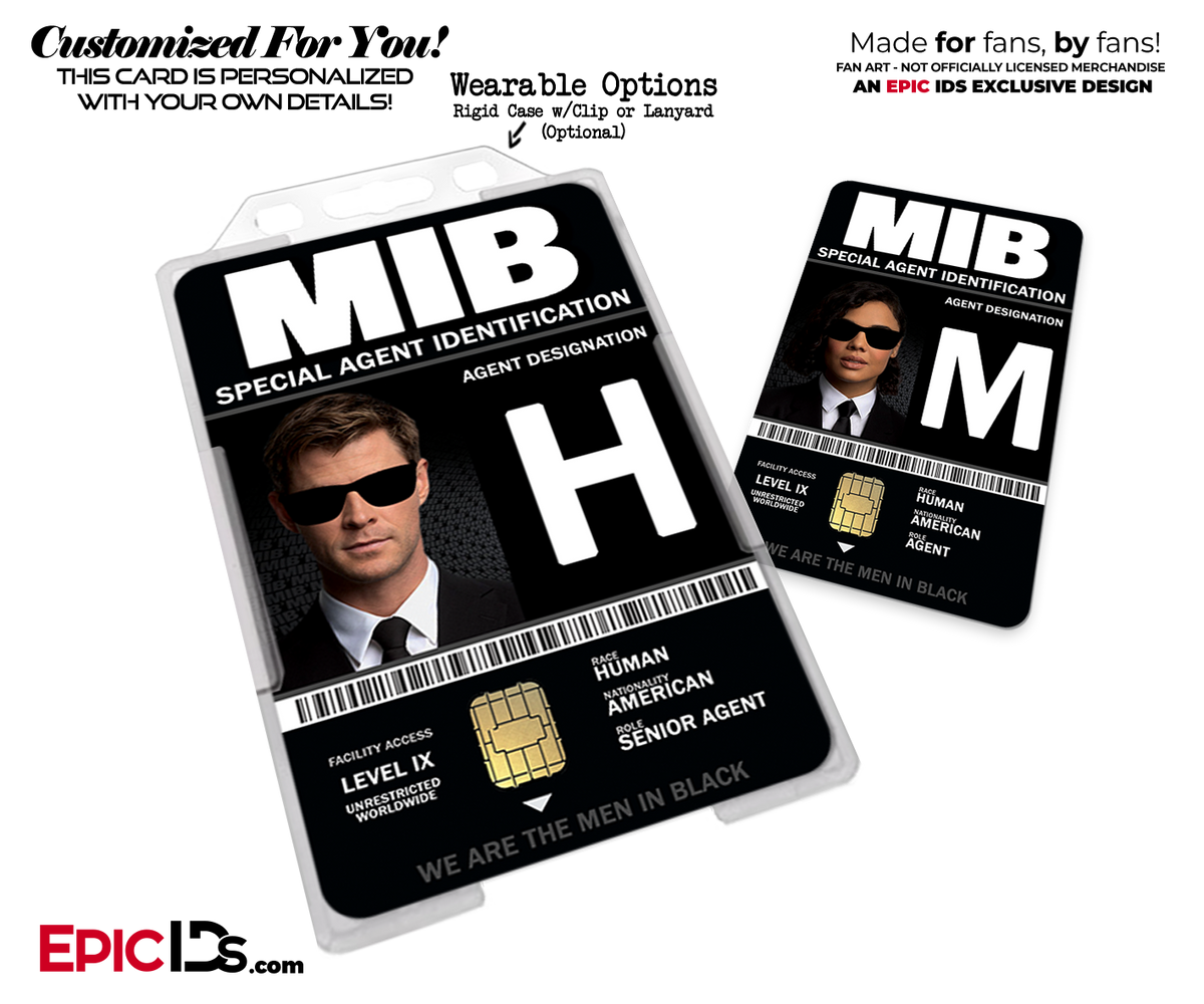 Special Agent &#39;MIB - Men In Black International&#39; Cosplay Name Badge [Movie Characters] - Epic IDs