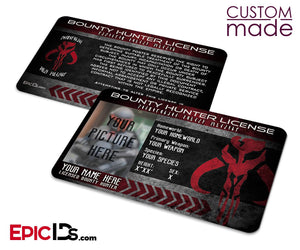 Star Wars Inspired - Bounty Hunter License [Photo Personalized] - Epic IDs