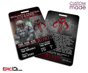 Star Wars Inspired - Bounty Hunter License [Photo Personalized] - Epic IDs