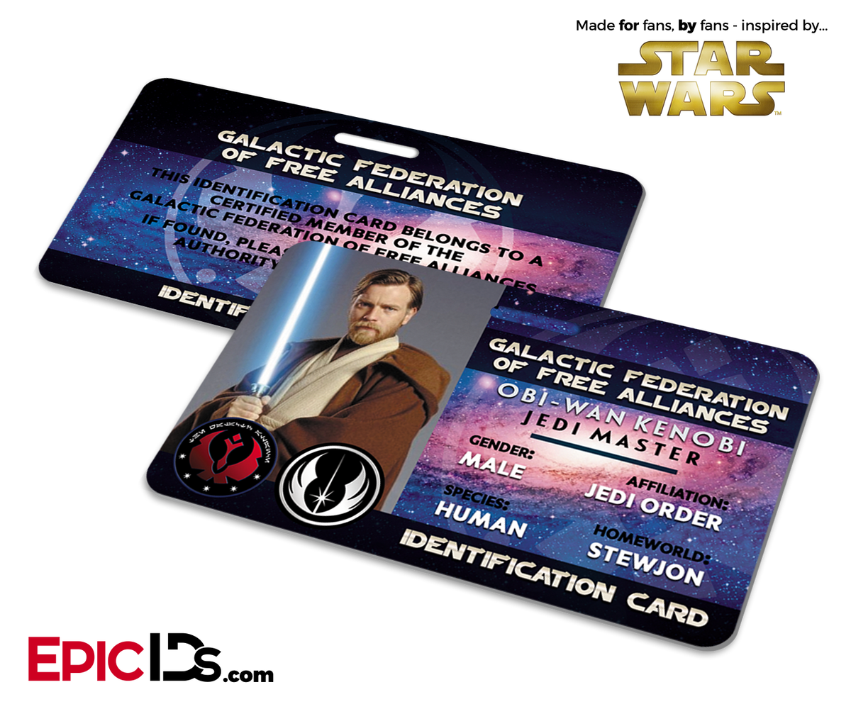 Star Wars Inspired - Galactic Alliance - Obi-Wan Kenobi Identification Card - Epic IDs