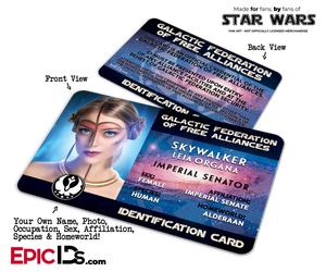 Star Wars Inspired Galactic Alliance Identification Card [Photo Personalized] - Epic IDs