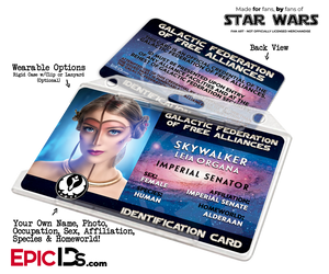 Star Wars Inspired Galactic Alliance Identification Card [Photo Personalized] - Epic IDs