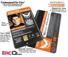 Strategic Homeland Division (SHD) 'The Division' Agent ID Badge — Photo Personalized