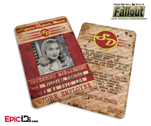 Super Duper Mart 'Fallout' Cosplay Employee ID Badge [Photo Personalized] - Epic IDs