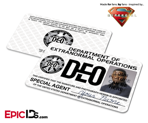 Supergirl TV Series Inspired Department of Extranormal Operations (DEO) Badge — Photo Personalized